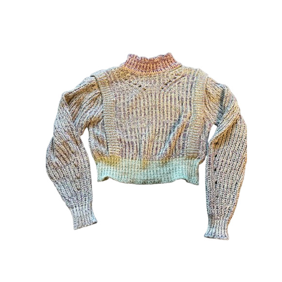 Isabel Marant Latiya Multicolor Ribbed Long Sleeve Pullover Sweater Size 40 - Picture 7 of 15